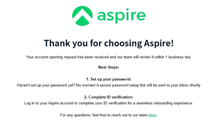 干货整理 Aspire商业账户0成本开设指南:开户实操+注册流程全解析