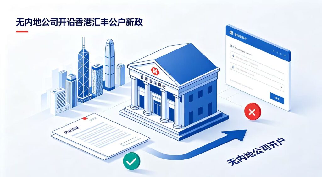 没有内地公司也能开香港汇丰公户？2026年汇丰开户政策变化及审核逻辑解析​