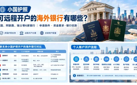 2026小国护照能开哪些海外银行？美国国泰/保富/BMO/摩根、阿联酋渣打、瑞士私人银行开户全解析